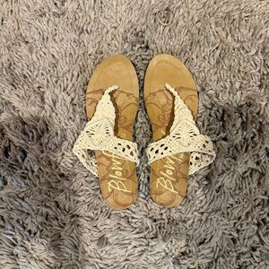 Blowfish Women's Tan Crochet Sandals